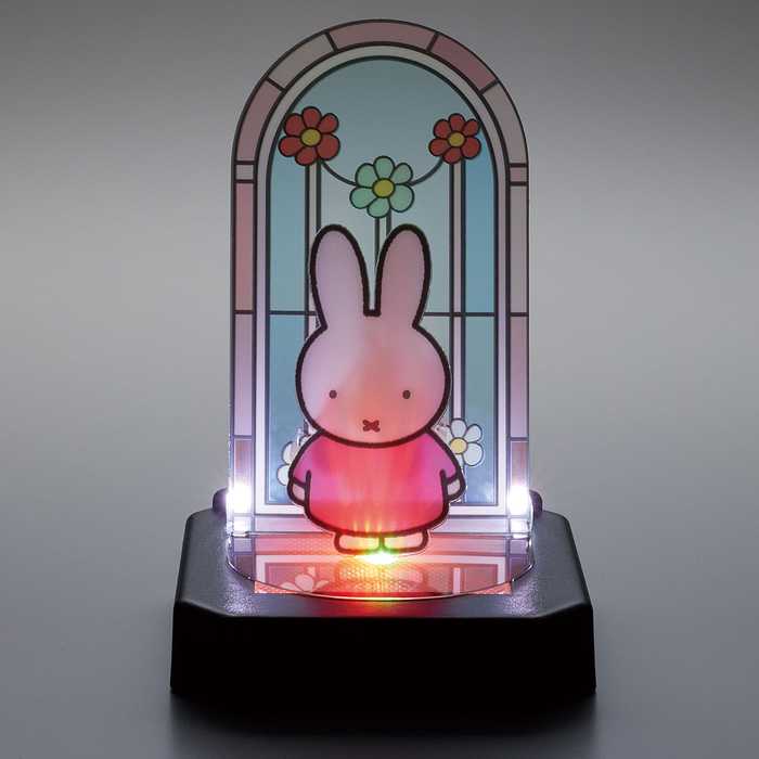 ミッフィー ステンドグラス 組み立て簡単 キャラクター 贈り物 ギフト プレセント カワダ クミテラ LED ライト 玄関 子ども 子供 キッズ 玄関 リビング 寝室 ダイニング モダン 光(代引不可)