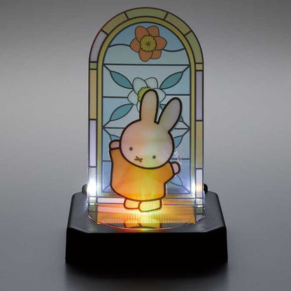 ミッフィー ステンドグラス 組み立て簡単 キャラクター 贈り物 ギフト プレセント カワダ クミテラ LED ライト 玄関 子ども 子供 キッズ 玄関 リビング 寝室 ダイニング モダン 光(代引不可)
