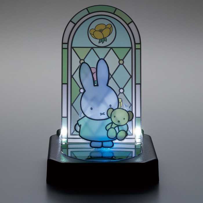 ミッフィー ステンドグラス 組み立て簡単 キャラクター 贈り物 ギフト プレセント カワダ クミテラ LED ライト 玄関 子ども 子供 キッズ 玄関 リビング 寝室 ダイニング モダン 光(代引不可)