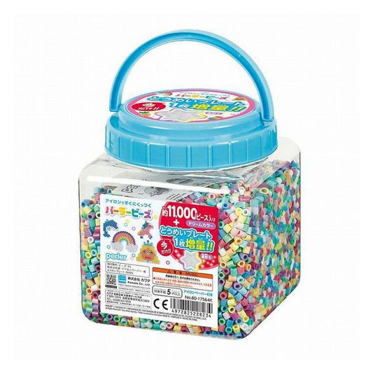 カワダ パーラービーズ 筒入り11000P ドリームカラー プレート増量セット(代引不可)