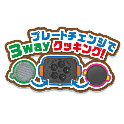 アンパンマン おしゃべりホットプレート 焼肉 たこ焼き 鉄板焼き プレート 子ども 子供 キッズ パーティ お好み焼き 焼きそば ジョイパレット ままごと おままごと ホームパーティ 料理(代引不可)