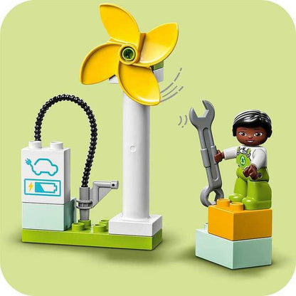 LEGO デュプロのまち 風力タービンと電気じどうしゃ(代引不可)