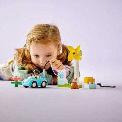LEGO デュプロのまち 風力タービンと電気じどうしゃ(代引不可)