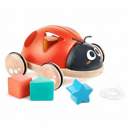 Hape E0364 おさんぽてんとうむし おもちゃ こども 子供 知育 勉強 1歳 ベビー カワダ はぺ ごっこ遊び お世話ごっこ ままごと テントウムシ てんとう虫 かわいい 型はめ お散歩(代引不可)