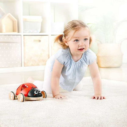 Hape E0364 おさんぽてんとうむし おもちゃ こども 子供 知育 勉強 1歳 ベビー カワダ はぺ ごっこ遊び お世話ごっこ ままごと テントウムシ てんとう虫 かわいい 型はめ お散歩(代引不可)