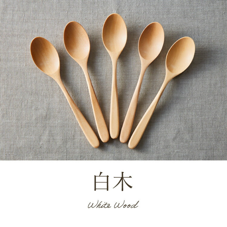 【食洗機対応】カレースプーン 5本セット 18cm 木製 漆塗り 白木 天然木 カレー スープ スプーン おしゃれ カフェ風 ナチュラル ブラウン カトラリー 漆器 軽い 軽量 洗える 北欧(代引不可)