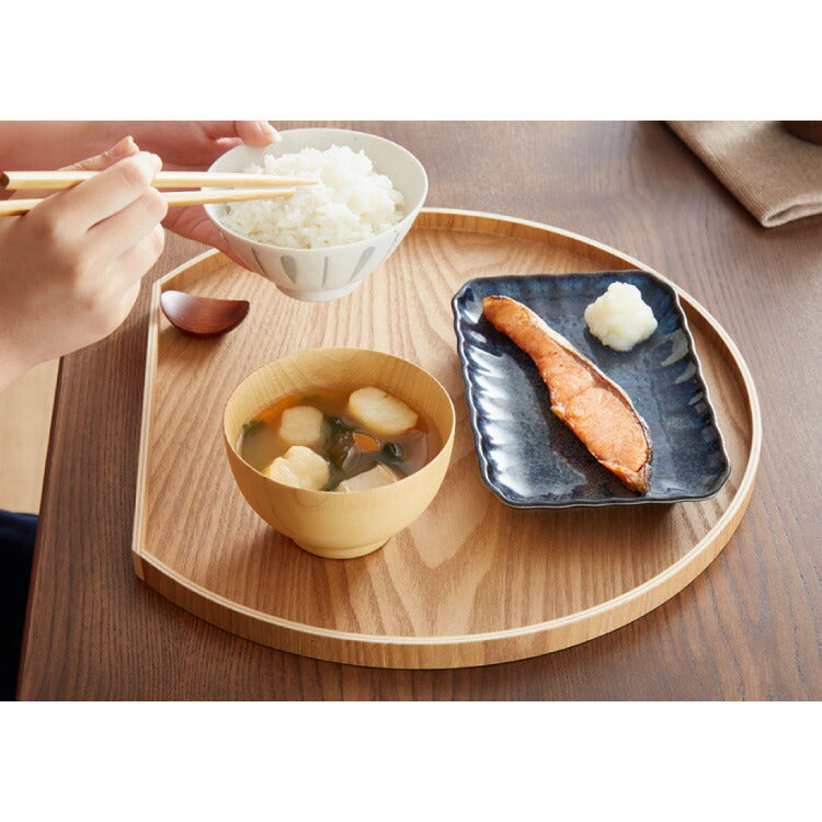 半月盆 36cm お盆 天然木 半月膳 お盆 トレー ナチュラル 食卓