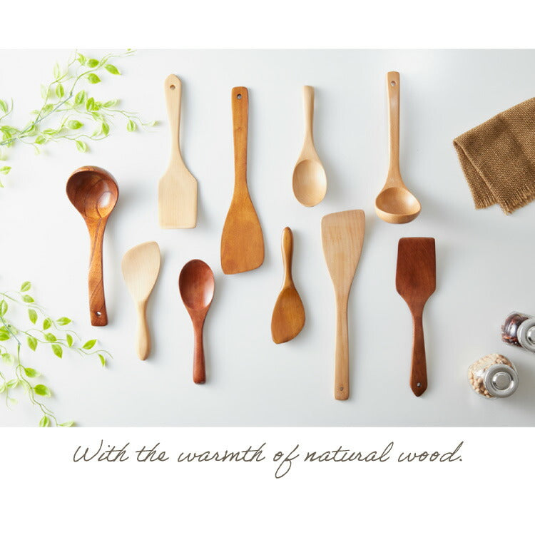 【食洗機対応】木製 キッチンツール 5点セット 天然木 おしゃれ 洗える 炒めへら ヘラ フライ返し しゃもじ お玉 取り分けスプーン ターナー セット キッチン雑貨 調理器具 ナチュラル 白木 漆塗り(代引不可)