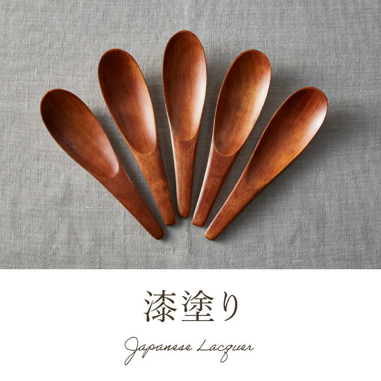 【食洗機対応】レンゲスプーン 5本セット 15.5cm 木製 漆塗り 白木 天然木 レンゲ れんげ 取り分けスプーン おしゃれ カフェ風 ナチュラル ブラウン カトラリー 漆器 軽い 軽量 洗える 北欧(代引不可)