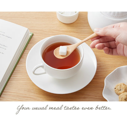 【食洗機対応】ティースプーン 5本セット 12.5cm 木製 漆塗り 白木 天然木 コーヒースプーン デザートスプーン おしゃれ カフェ風 ナチュラル ブラウン カトラリー 漆器 軽い 軽量 洗える 北欧(代引不可)【メール便配送】