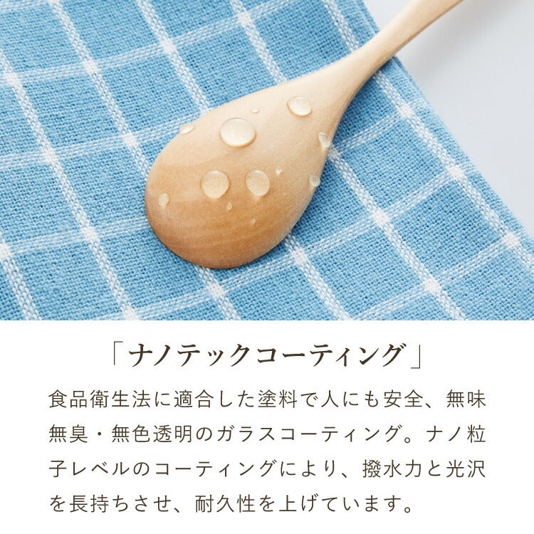 【食洗機対応】ティースプーン 5本セット 12.5cm 木製 漆塗り 白木 天然木 コーヒースプーン デザートスプーン おしゃれ カフェ風 ナチュラル ブラウン カトラリー 漆器 軽い 軽量 洗える 北欧(代引不可)【メール便配送】