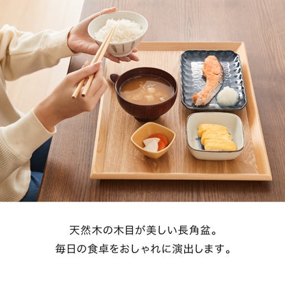 カフェトレー 40cm おしゃれ 木製 北欧 ナチュラル お盆 長角盆 尺3 可愛い かわいい カフェ トレー 長方形 プレイスマット ランチョンマット(代引不可)