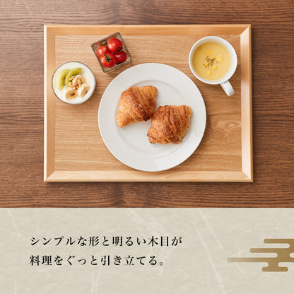 カフェトレー 40cm おしゃれ 木製 北欧 ナチュラル お盆 長角盆 尺3 可愛い かわいい カフェ トレー 長方形 プレイスマット ランチョンマット(代引不可)