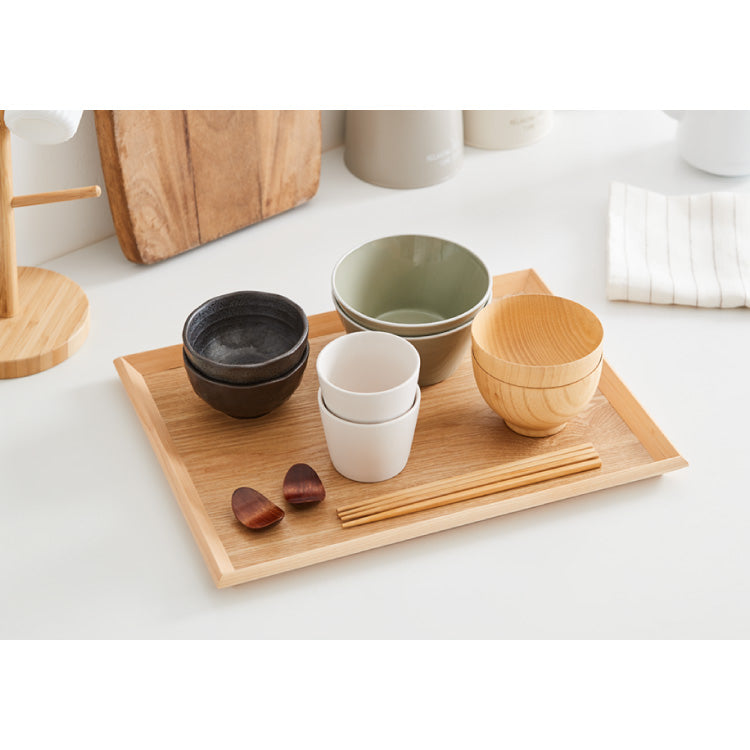 滑り止め加工 カフェトレー 40cm ノンスリップ 滑らない おしゃれ 木製 北欧 ナチュラル お盆 長角盆 尺3 可愛い かわいい カフェ トレー すべらない 滑り止め加工(代引不可)