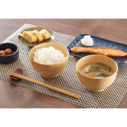 2個セット お椀 食洗機対応 木製 天然木 汁椀 ナチュラル 大和型 ボール型 モダン型 木のお椀 木の器 味噌汁椀 スープ ボウル 食器 和食 洋食 コーティング おしゃれ(代引不可)
