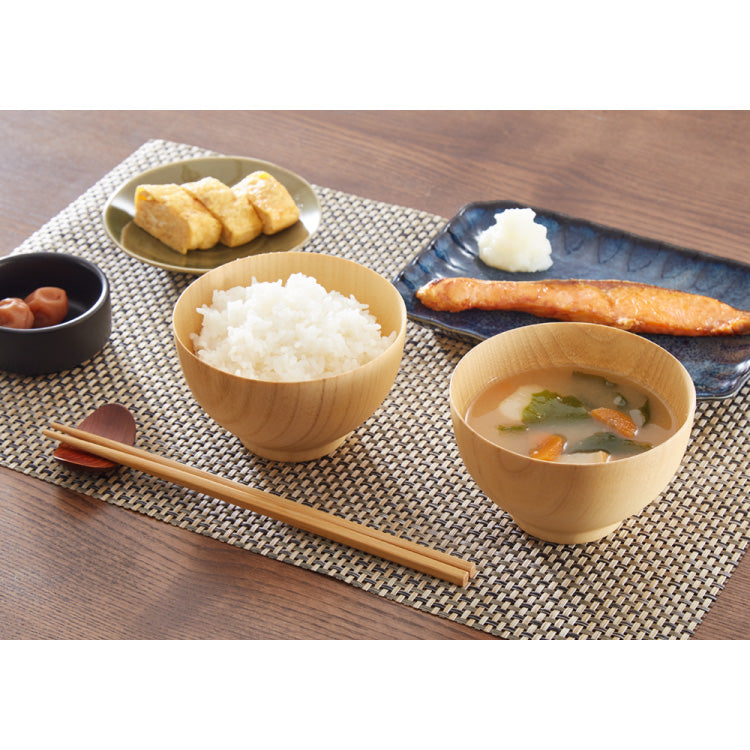 3個セット お椀 食洗機対応 木製 天然木 汁椀 ナチュラル 大和型 ボール型 モダン型 木のお椀 木の器 味噌汁椀 スープ ボウル 食器 和食 洋食 コーティング おしゃれ(代引不可)