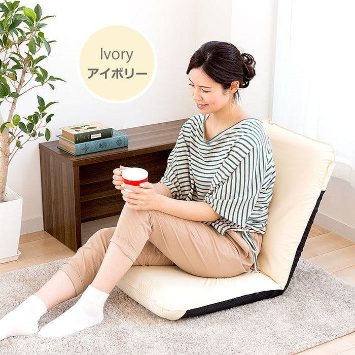 座椅子 日本製 合皮 レザー リクライニング 撥水 和座椅子 汚れ 14段階 一人掛け 1人掛け おしゃれ 北欧 ハイバック コンパクト(代引不可)