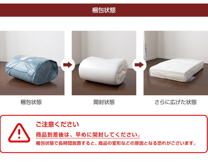 日本製 逃湿 バランス マットレス シングル セミダブル ダブル 厚さ5cm 硬め 三つ折り 3つ折り 4つ折り 折りたたみ 高反発 コンパクト 収納 ウレタン トッパー 白(代引不可)