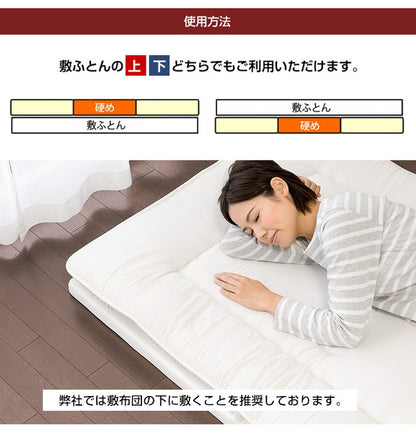 日本製 逃湿 バランス マットレス シングル セミダブル ダブル 厚さ5cm 硬め 三つ折り 3つ折り 4つ折り 折りたたみ 高反発 コンパクト 収納 ウレタン トッパー 白(代引不可)
