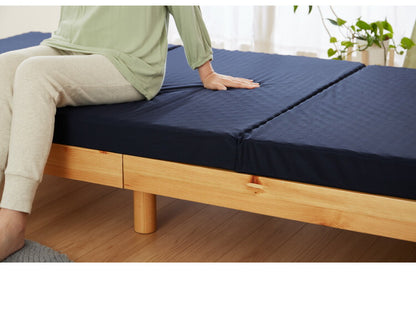 バランス マットレス 日本製 シングル 高反発 硬め プロファイル 三つ折り 折りたたみ 腰かため 国産 体圧分散 コンパクト 収納 厚さ8cm(代引不可)