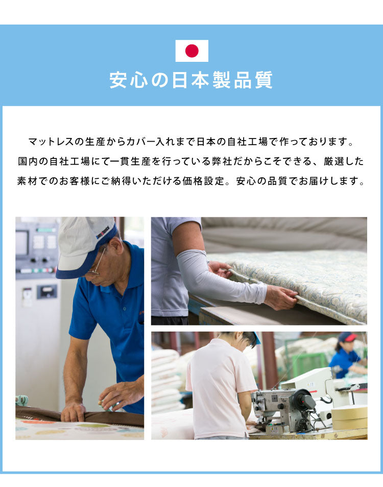 マットレス 日本製 シングル セミダブル ダブル メディカルスリーパー ハイブリッド 三つ折り 厚さ10cm 高反発 低反発 国産 ウレタン 体圧分散 硬め 柔らかめ(代引不可)