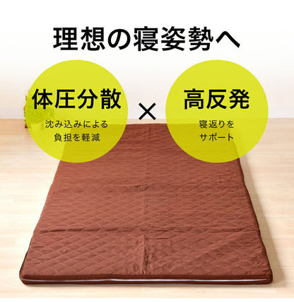 エアーアスリート 立体構造素材使用 1枚もの マットレス セミダブル 年中使える耐圧分散マット 日本製 寝返りラクラク 通気性抜群 透水性 耐久性 高反発 防臭 硬め かため(代引不可)
