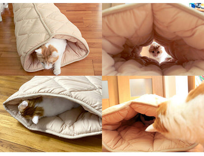 ふとんやのキャットトンネル キャットンネル 布団 寝具 ベッド マット クッション ペット ペット用 猫 ねこ ネコ 便利 安心 日本製 洗える 清潔 丸洗いOK 犬用 いぬ 犬 イヌ