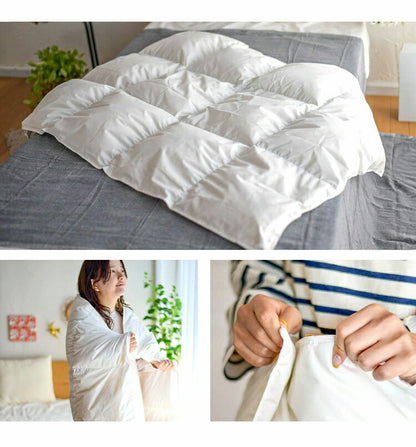 ダウンハーフケット 120×95 日本製 羽毛 洗える キルトケット ダウン50% 洗濯可能 肌布団 ウォッシャブル 部屋干し対応 夏掛け 掛け布団 ふとん ダウンケット 春用 夏用 秋用 冬用 オールシーズン