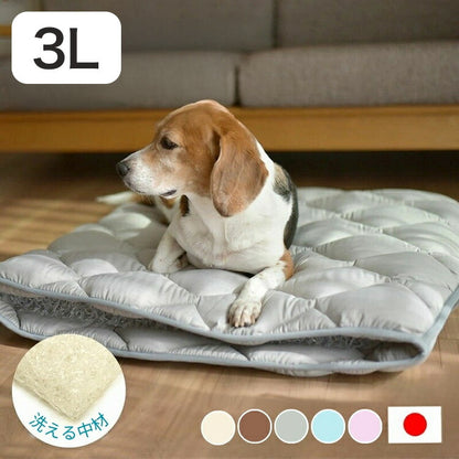 洗えるペット用敷布団 エアーアスリート 立体構造素材使用 3L 145×110cm ペットマットレス 通気性 高反発 洗える 丸洗い 速乾性 水洗い ペットマット ペット 敷布団 硬め 硬い 高反発マット(代引不可)