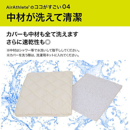 洗えるペット用敷布団 エアーアスリート 立体構造素材使用 L 110×75cm ペットマットレス 通気性 高反発 洗える 丸洗い 速乾性 水洗い ペットマット ペット 敷布団 硬め 硬い 高反発マット(代引不可)
