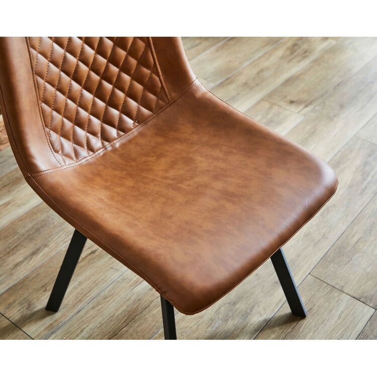 ダイニングチェア クッション レザー おしゃれ レトロ グレー ブラウン インテリア チェア チェアー いす イス 椅子 リビング ダイニングチェアー リビングチェア リビングチェアー カフェ モダン(代引不可)