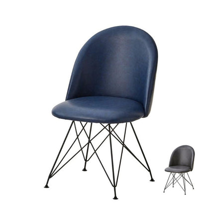 ダイニングチェア 2脚セット ネイビー グレー インテリア チェア チェアー いす イス 椅子 リビング ダイニングチェアー リビングチェア リビングチェアー シンプル モダン カフェ 食卓椅子(代引不可)