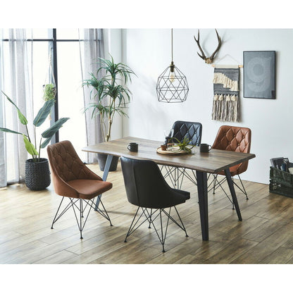 ダイニングチェア 2脚セット ブラック ブラウン インテリア チェア チェアー いす イス 椅子 リビング ダイニングチェアー リビングチェア リビングチェアー シンプル モダン カフェ 食卓椅子(代引不可)