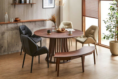 ダイニング6点セット 幅135cm 高さ71cm 円形 無垢材 インテリア チェア チェアー いす イス 椅子 リビング ダイニングチェアー リビングチェア リビングチェアー テーブル デスク 机(代引不可)