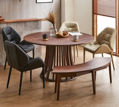 ダイニングテーブル 丸テーブル 幅135cm 高さ71cm 円形 無垢材 インテリア テーブル デスク 机 リビングテーブル つくえ ダイニングテーブル おしゃれ 食卓テーブル モダン ウッドダイニング(代引不可)