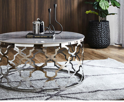 センターテーブル セラミックテーブル 幅80 おしゃれ モダン 鏡面 セラミック 耐熱 耐汚 円形 ラウンドテーブル ローテーブル ホワイト系 白 リビングテーブル(代引不可)