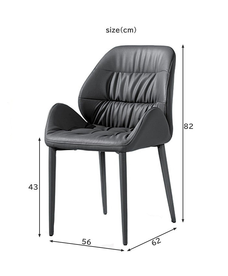 ダイニングチェア クッション レザー おしゃれ ベージュ ブラック インテリア チェア チェアー いす イス 椅子 リビング ダイニングチェアー リビングチェア リビングチェアー シンプル モダン(代引不可)