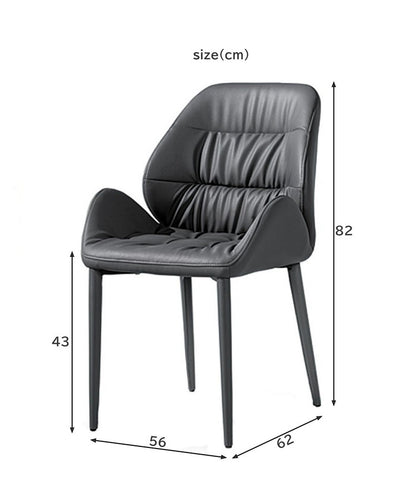 ダイニングチェア クッション レザー おしゃれ ベージュ ブラック インテリア チェア チェアー いす イス 椅子 リビング ダイニングチェアー リビングチェア リビングチェアー シンプル モダン(代引不可)
