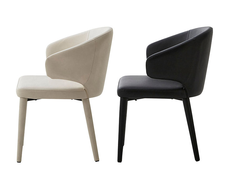 ダイニングチェア 2脚セット チェア おしゃれ シェルチェア ブラック ライトグレー PU カジュアル 椅子 イス いす リビング デスクチェア 食卓(代引不可)