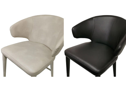 ダイニングチェア 2脚セット チェア おしゃれ シェルチェア ブラック ライトグレー PU カジュアル 椅子 イス いす リビング デスクチェア 食卓(代引不可)