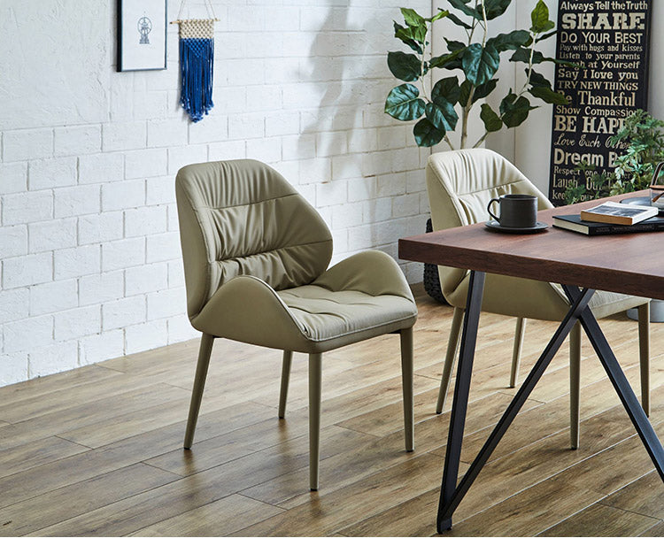 ダイニングチェア 2脚セット チェア おしゃれ シェルチェア ブラック ベージュ PU カジュアル 椅子 イス いす リビング デスクチェア 食卓(代引不可)