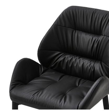 ダイニングチェア 2脚セット チェア おしゃれ シェルチェア ブラック ベージュ PU カジュアル 椅子 イス いす リビング デスクチェア 食卓(代引不可)