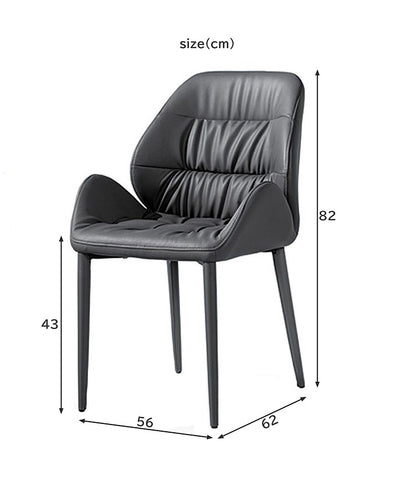 ダイニングチェア 2脚セット チェア おしゃれ シェルチェア ブラック ベージュ PU カジュアル 椅子 イス いす リビング デスクチェア 食卓(代引不可)