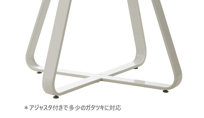 ダイニングテーブル 幅100 円形 ホワイト カフェテーブル ガラステーブル ダイニング 食卓テーブル おしゃれ モダン テーブル 机 白 リビング ラウンドテーブル モダン(代引不可)