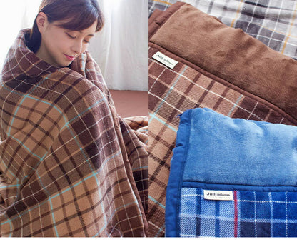 4層毛布 わた入りブランケット シングル Jullyadams 吸湿発熱 シンサレート 洗える 掛け布団 掛ふとん 掛布団 冬 あったか 暖かい 静電気防止 保温