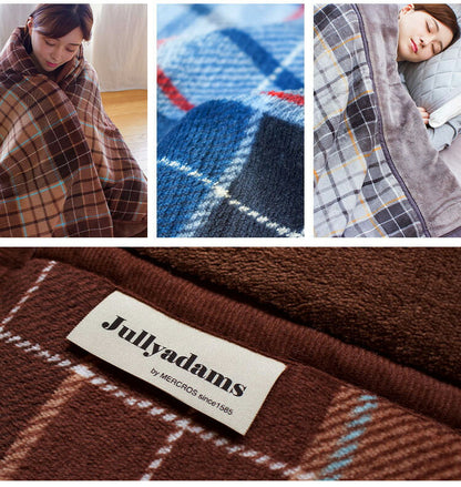 4層毛布 わた入りブランケット ダブル Jullyadams 吸湿発熱 シンサレート 洗える 掛け布団 掛ふとん 掛布団 冬 あったか 暖かい 静電気防止 保温