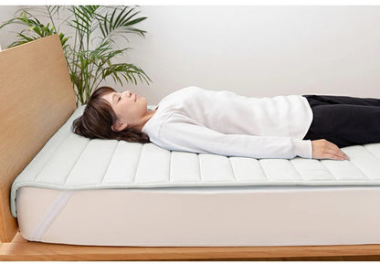 テイジン V-Lap(R) ベッドパッド シングル 約100×200cm しっかりベッドパッド 日本製 綿ニット 軽量 体圧分散 オーバーレイ 綿ニット ベット パット 敷きパッド マット TEIJIN V-LAP 国産