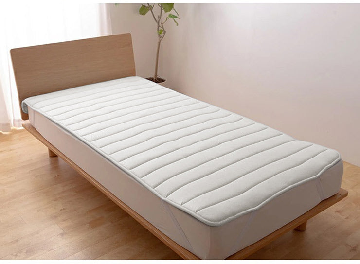 テイジン V-Lap(R) ベッドパッド シングル 約100×200cm しっかりベッドパッド 日本製 綿ニット 軽量 体圧分散 オーバーレイ 綿ニット ベット パット 敷きパッド マット TEIJIN V-LAP 国産