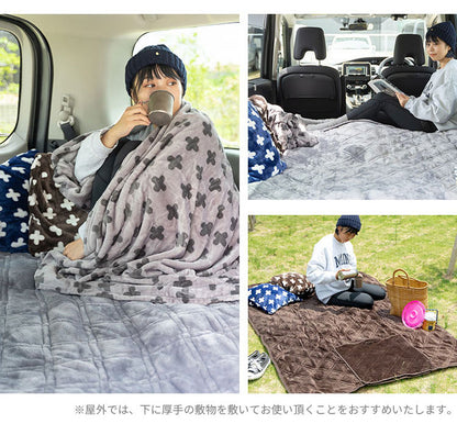 毛布 シングル 140×200cm 無地 Jullyadams クッションにもなるブランケット ブランケット ジュリーアダムス ひざ掛け