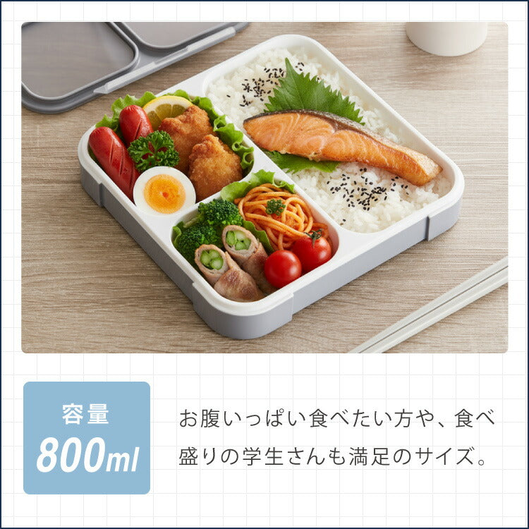 【5%OFF】密閉 抗菌 弁当箱 800ml フードマン FOODMAN 薄型 1段 食洗機対応 レンジ対応 ランチボックス 一段 薄型弁当箱 食洗機OK レンジOK 一段弁当箱 抗菌加工 AG 薄い スリム 縦 弁当 お弁当 女性